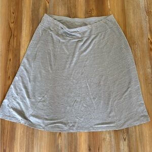 Eileen Fisher Light Gray A-Line Skirt